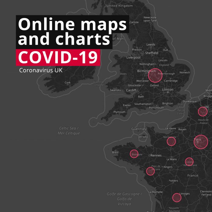 Coronavirus UK: online maps and charts