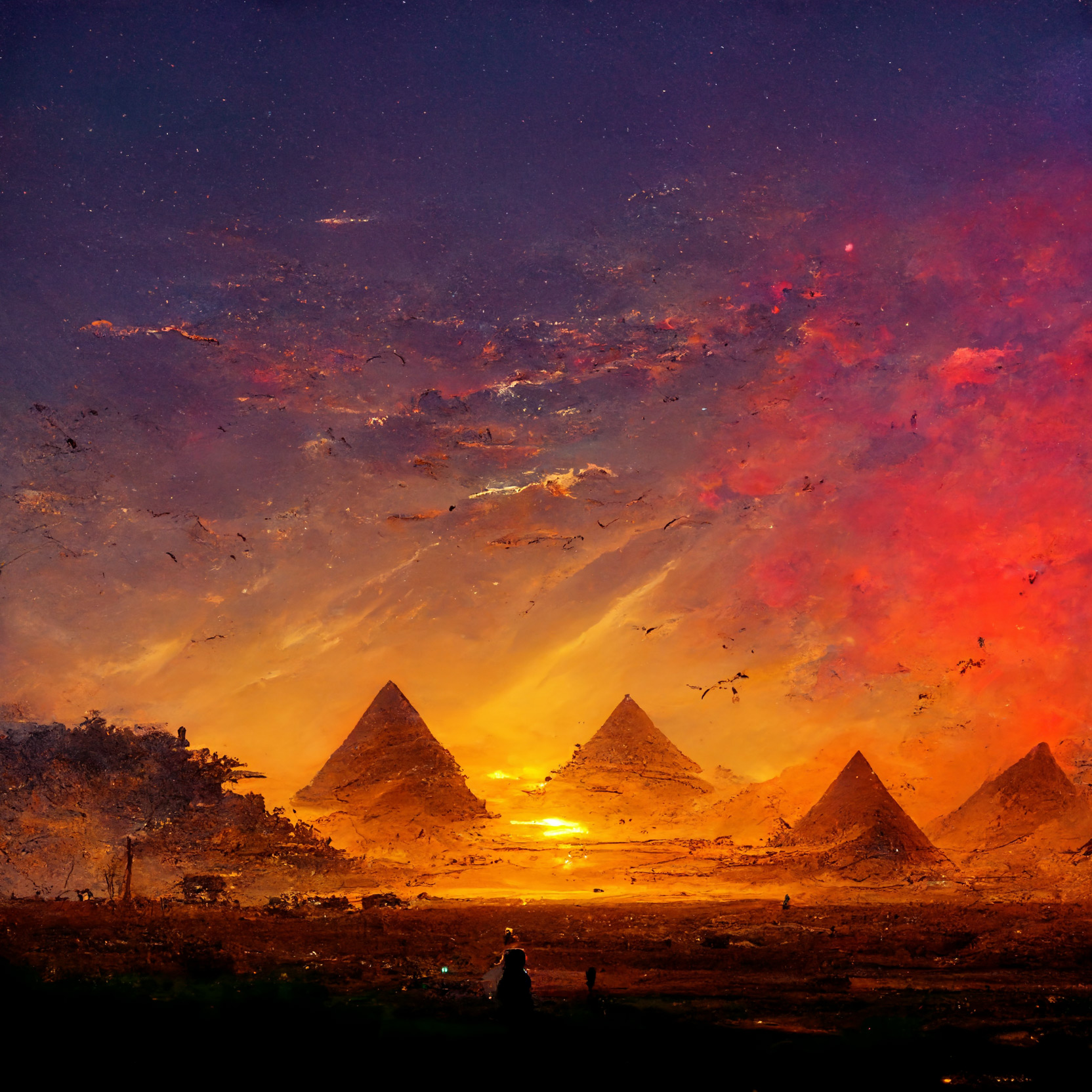 Egypt sunset fantasy color